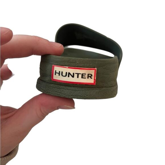 Hunter x Target Green Slip On Flat Slides Men's 8 Shoes - Picture 6 of 8